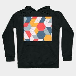 Geometric Colors and Lines Modern pattern Hoodie